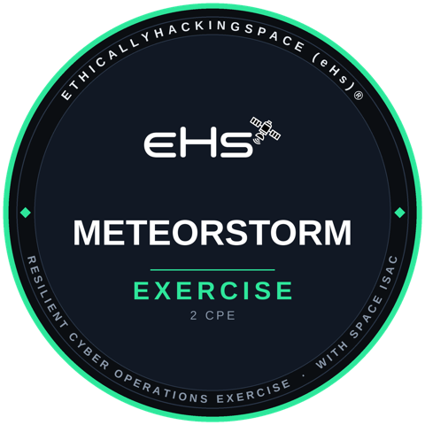 The METEORSTORM Resilient Cyber Operations Exercise digital badge, 2 CPE